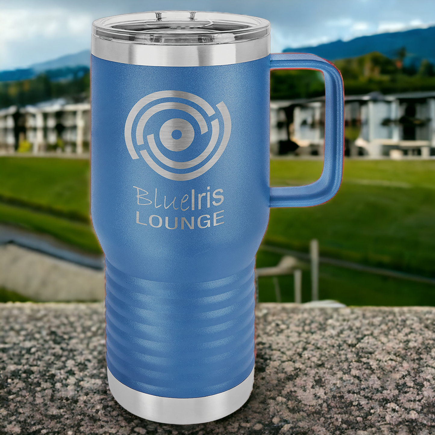 Custom Engraved 20oz Travel Mug with Slider Lid, "Polar Camel" Brand