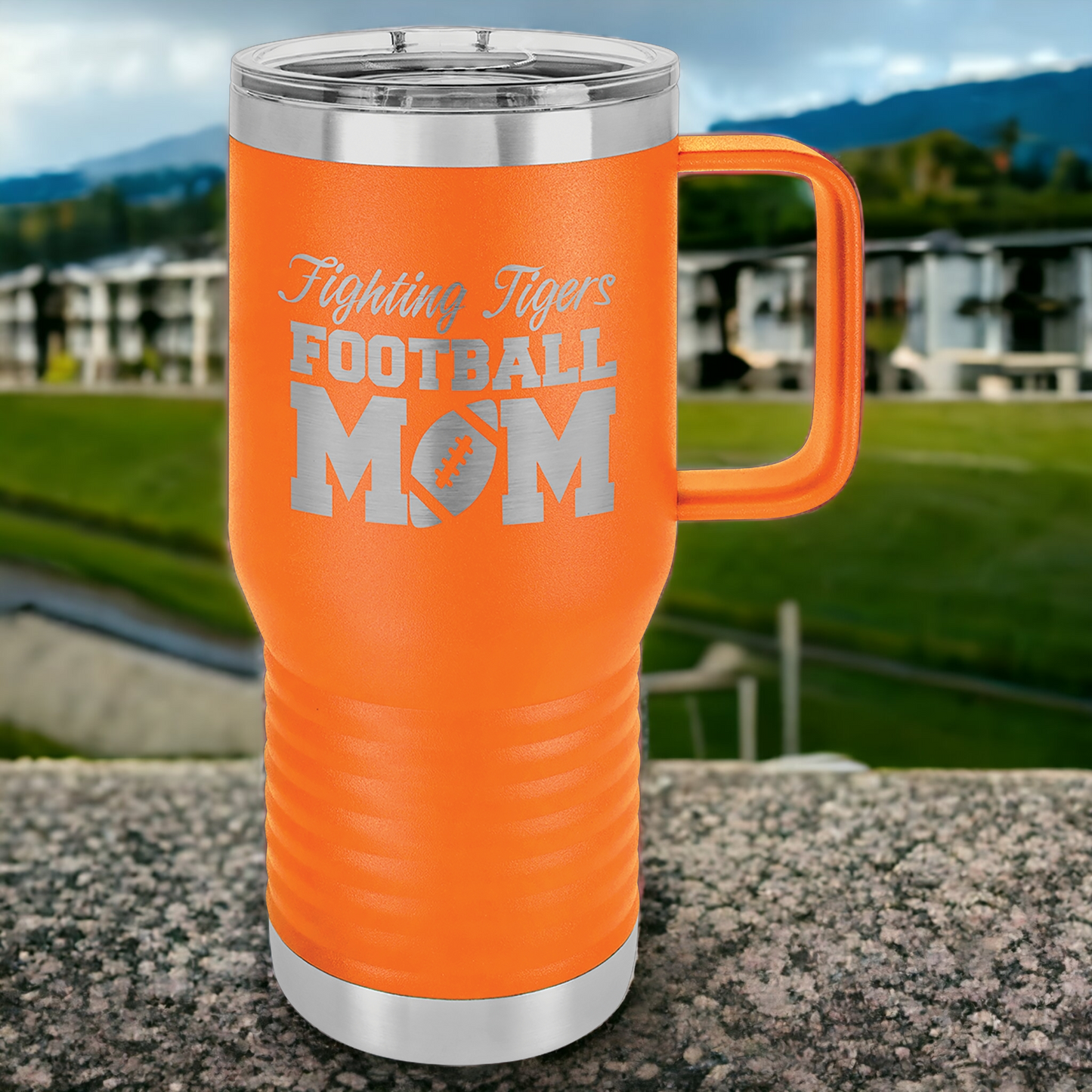 Custom Engraved 20oz Travel Mug with Slider Lid, "Polar Camel" Brand