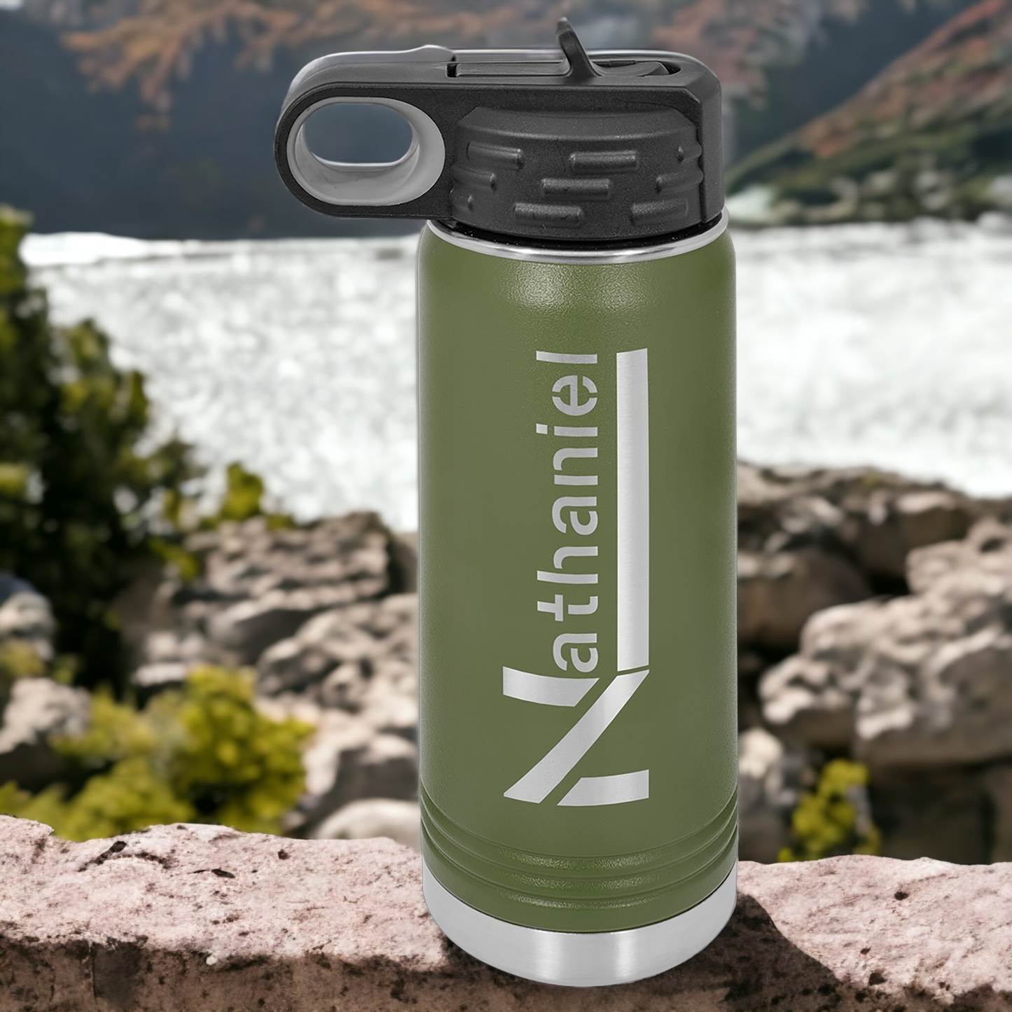 Custom Engraved 20oz Water Bottle Polar Camel Brand