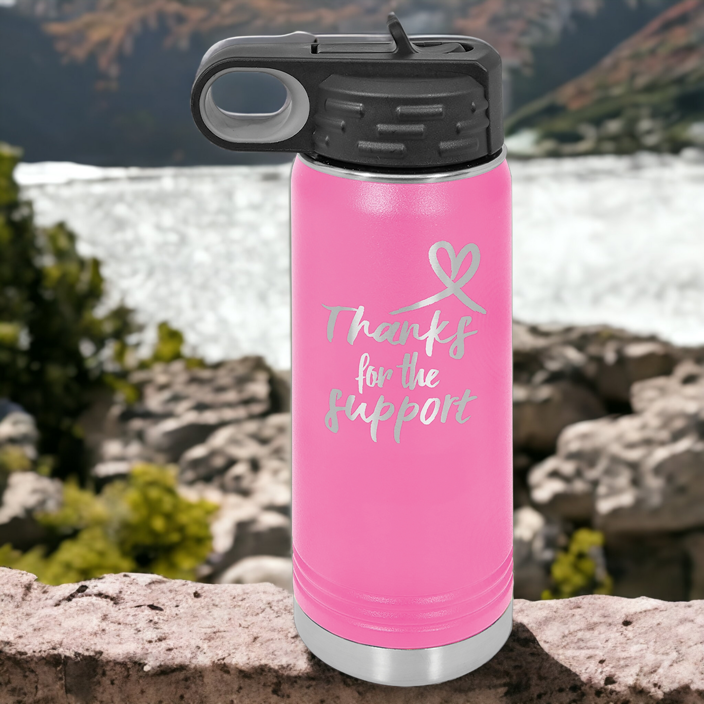 Custom Engraved 20oz Water Bottle Polar Camel Brand