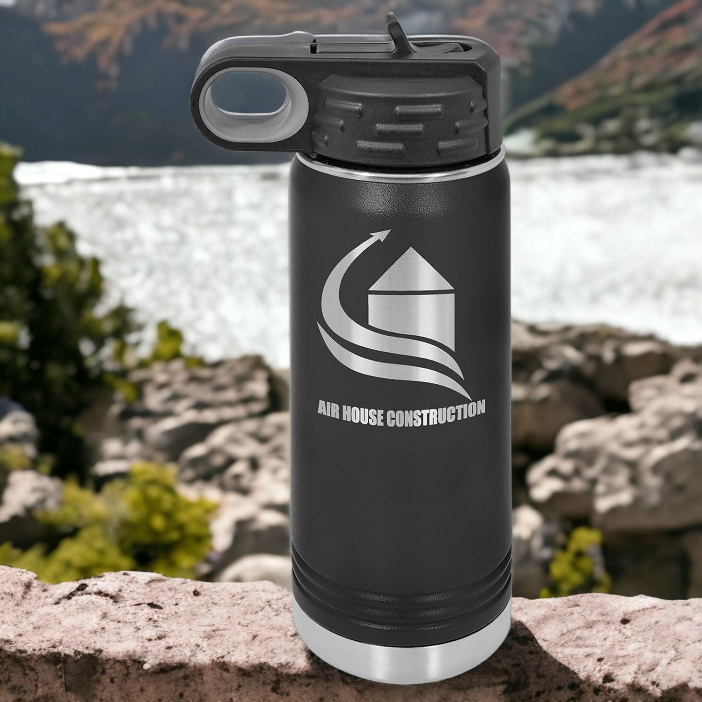 Custom Engraved 20oz Water Bottle Polar Camel Brand