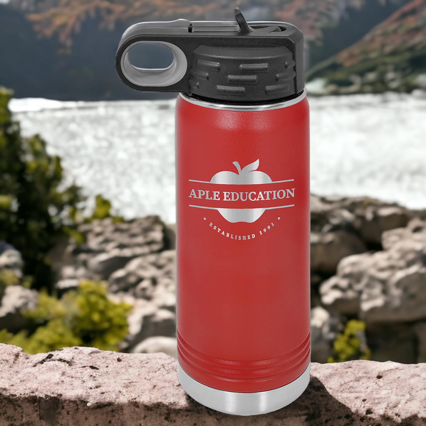 Custom Engraved 20oz Water Bottle Polar Camel Brand