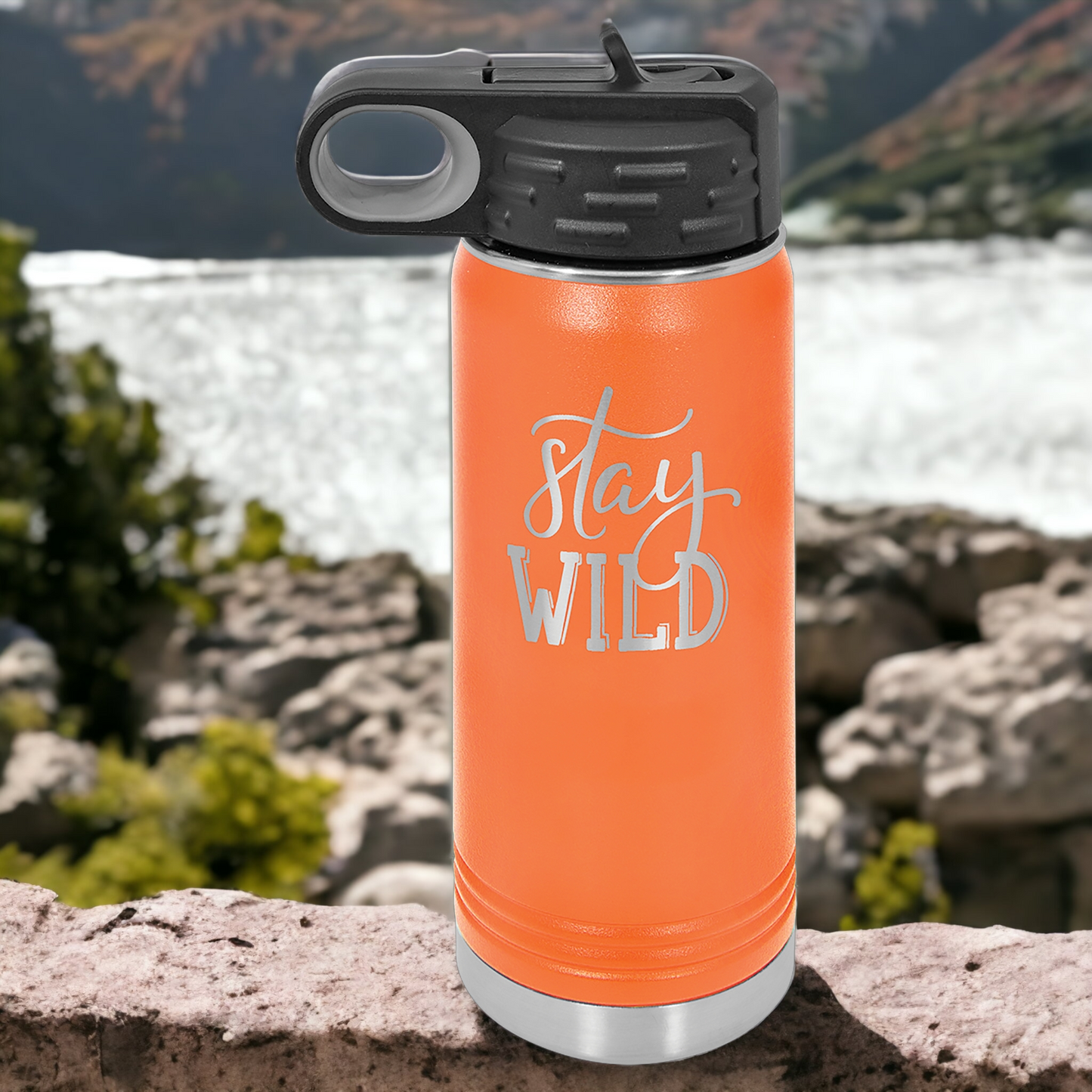 Custom Engraved 20oz Water Bottle Polar Camel Brand