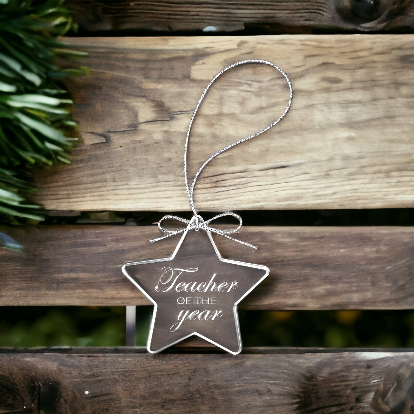 Custom Engraved Glass Christmas Ornaments