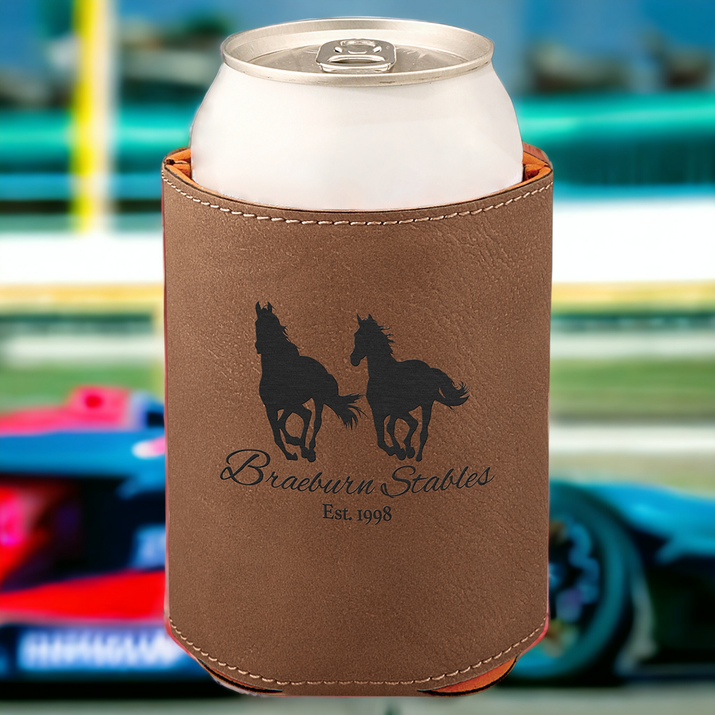 Custom Engraved Leatherette Beverage Holder "Koozie"