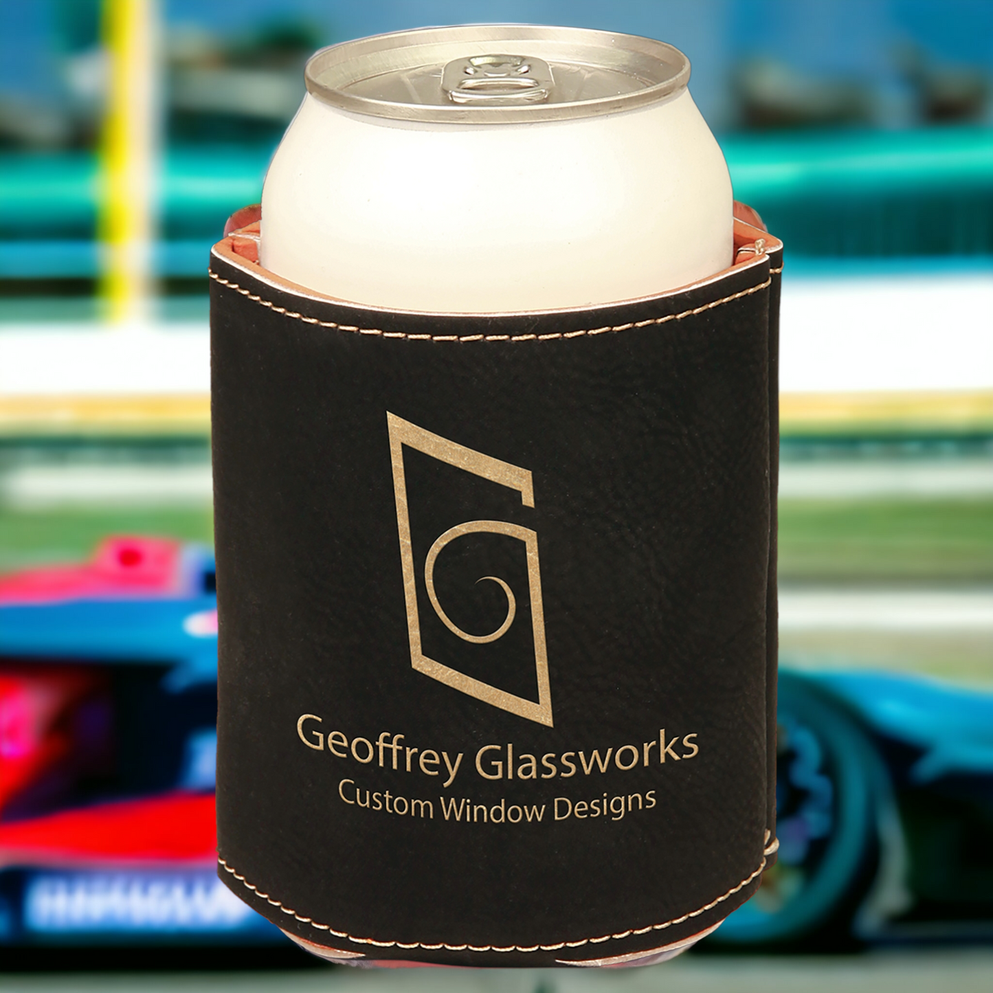 Custom Engraved Leatherette Beverage Holder "Koozie"