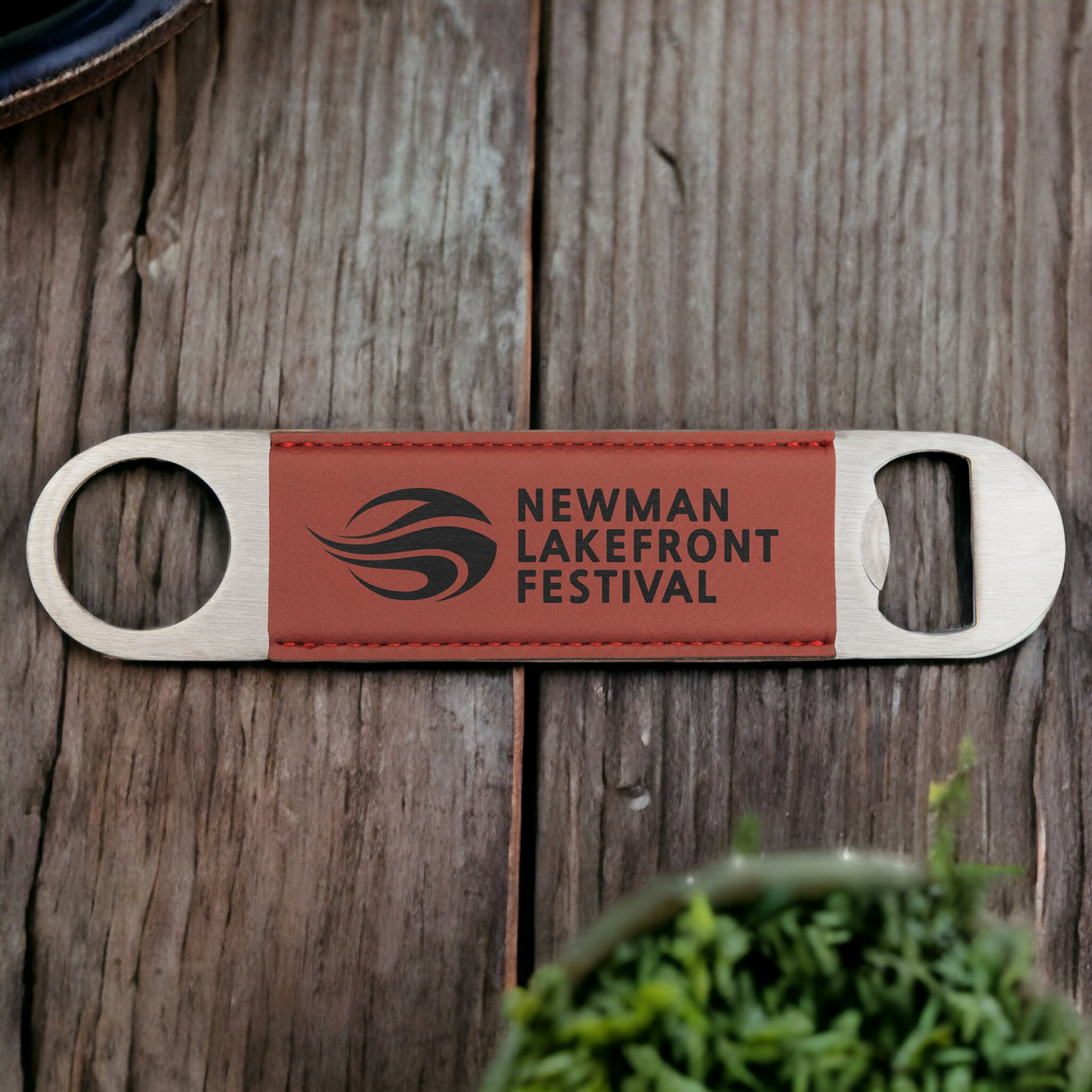 Custom Engraved Leatherette Bottle Opener