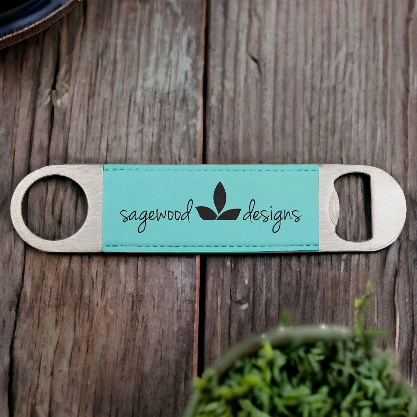 Custom Engraved Leatherette Bottle Opener