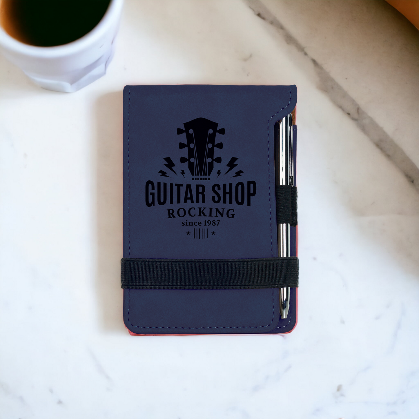 Custom Engraved Mini Notepad with Pen