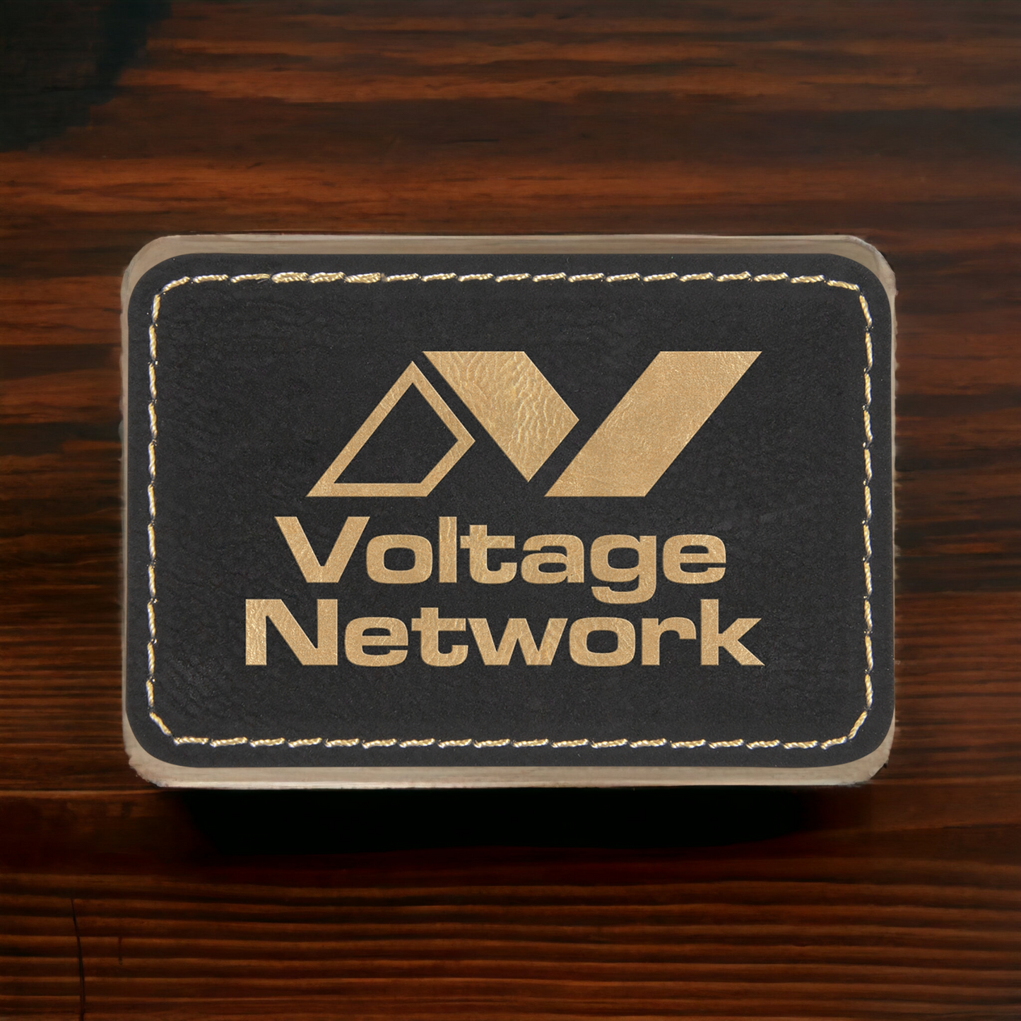 Custom Engraved Leatherette Rectangle Patch