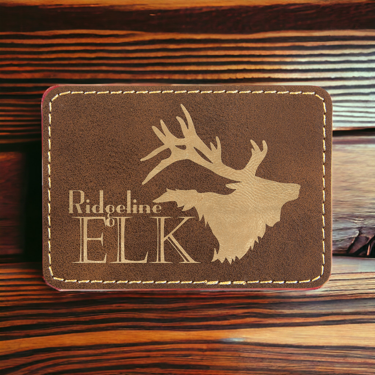 Custom Engraved Leatherette Rectangle Patch