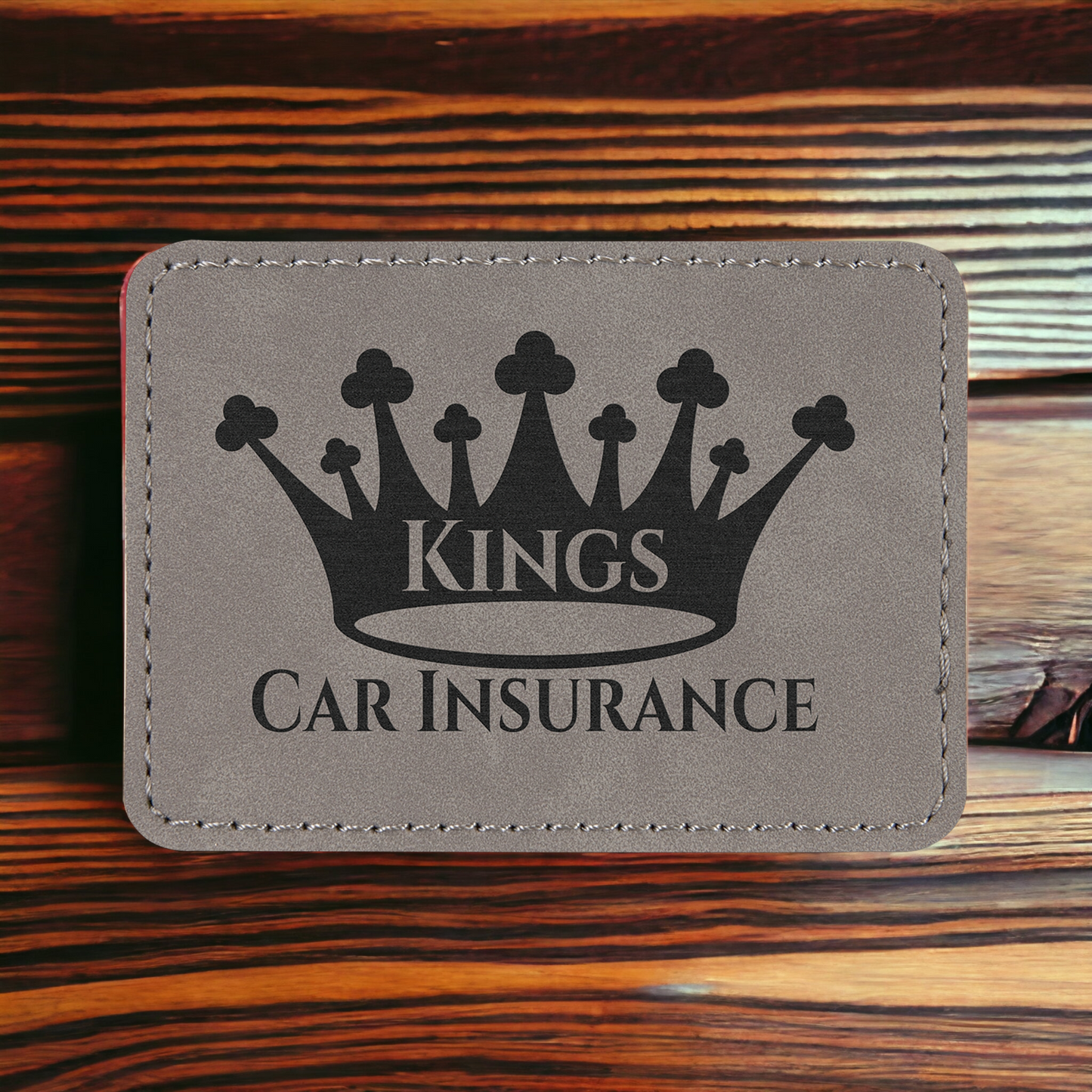 Custom Engraved Leatherette Rectangle Patch