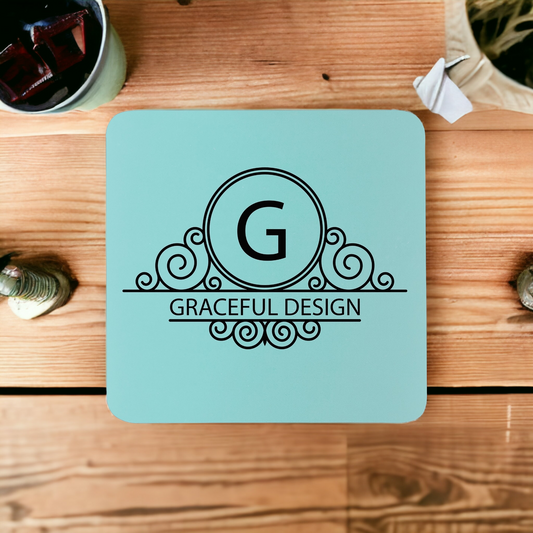 Custom Engraved Silicone Coaster (Set of 4)