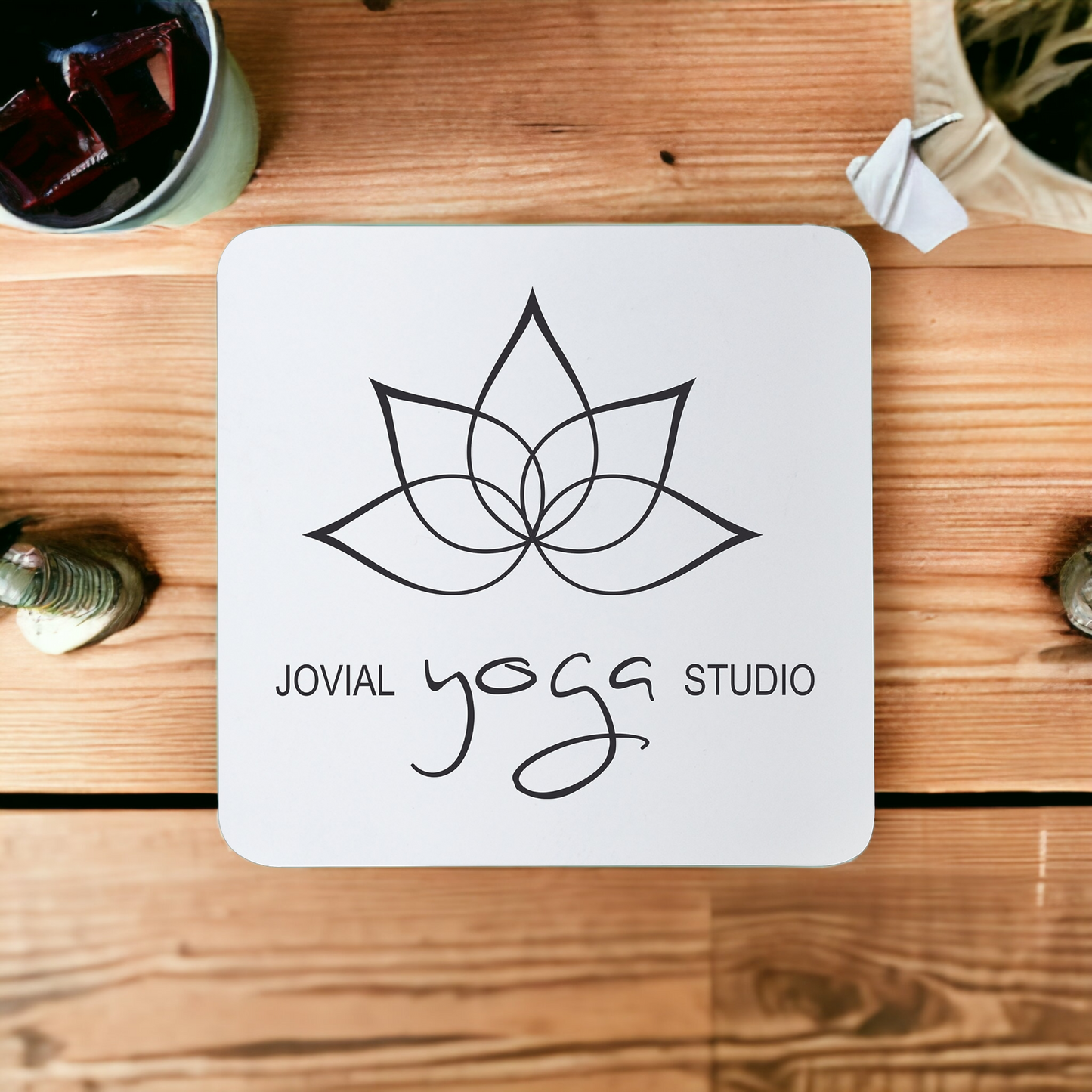 Custom Engraved Silicone Coaster (Set of 4)