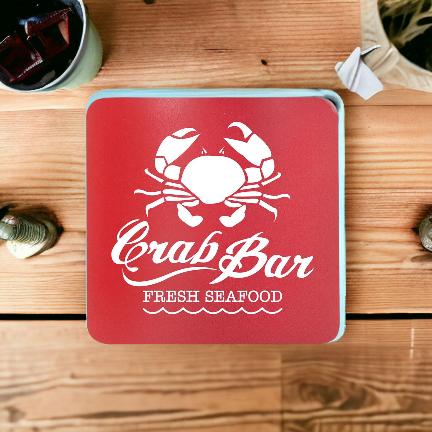 Custom Engraved Silicone Coaster (Set of 4)