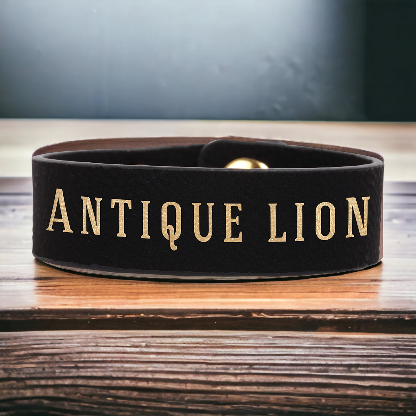 Custom Engraved Leatherette Cuff Bracelet