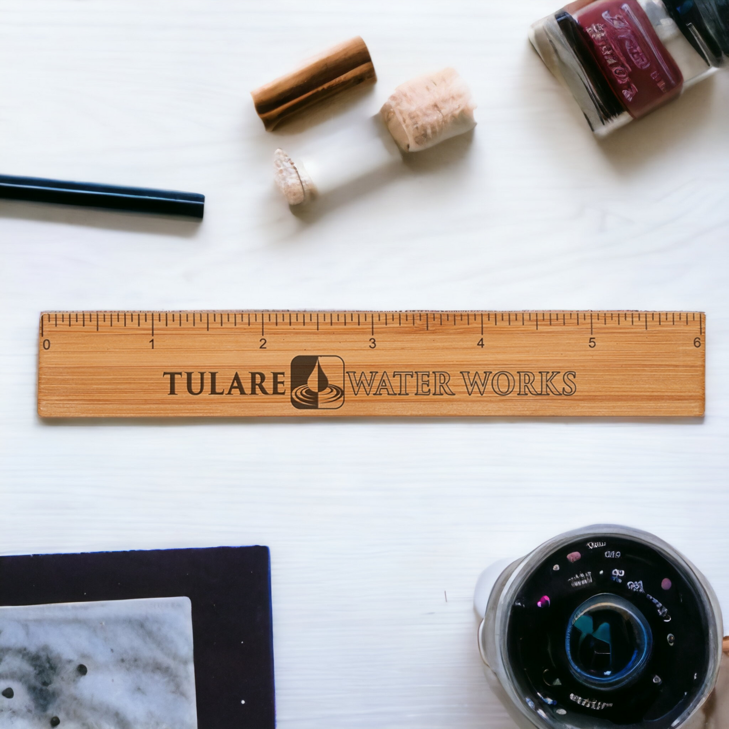 Custom Engraved 6" Bamboo Ruler