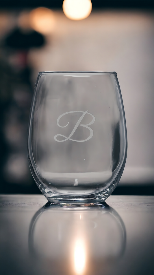 Custom Engraved 21oz Stemless Wine Glass