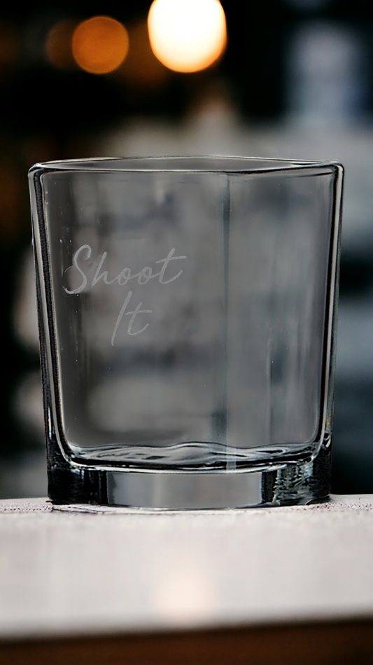 Custom Engraved 2 1/4oz Square Shot Glass