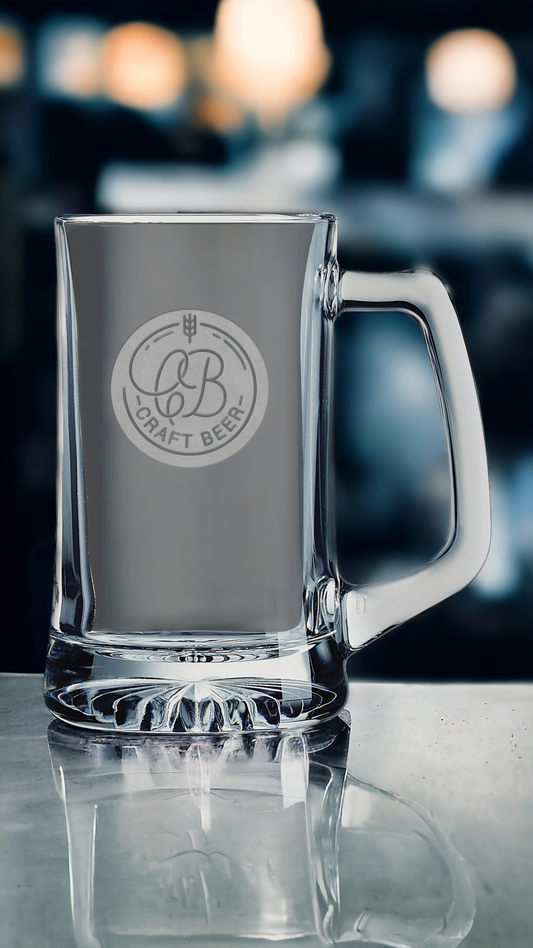 Custom Engraved 14oz Beer Mug w/Handle