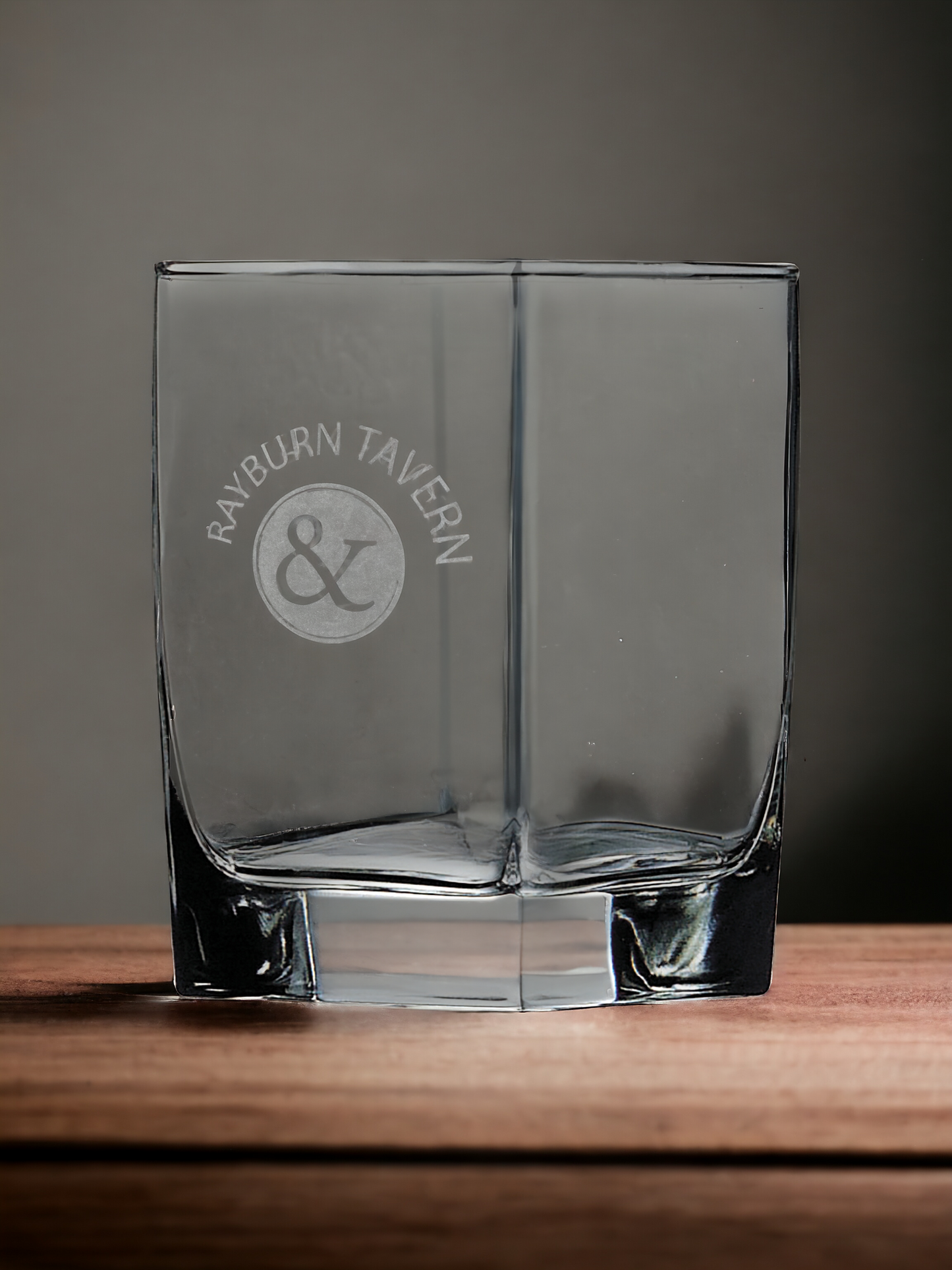 Custom Engraved 12oz Square Double Old Fashioned Glass