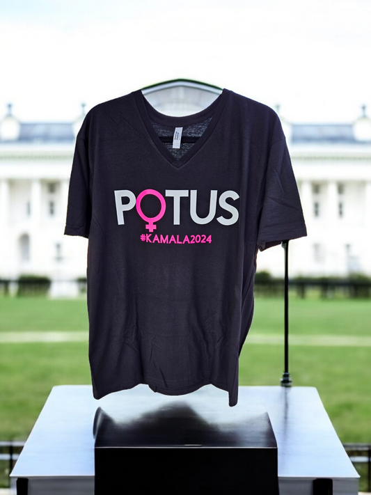 POTUS T-Shirt Black (Crew or V-neck)