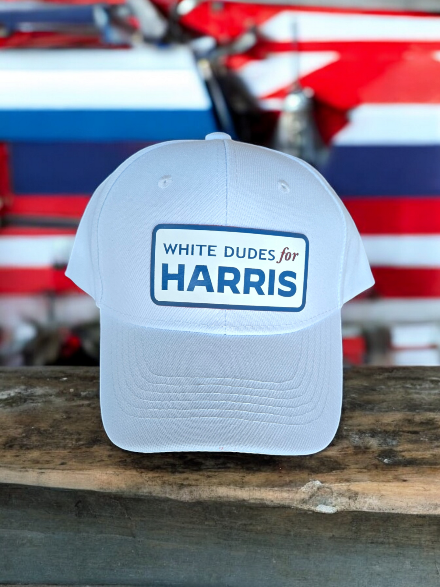 "White Dudes for HARRIS" Dad Cap