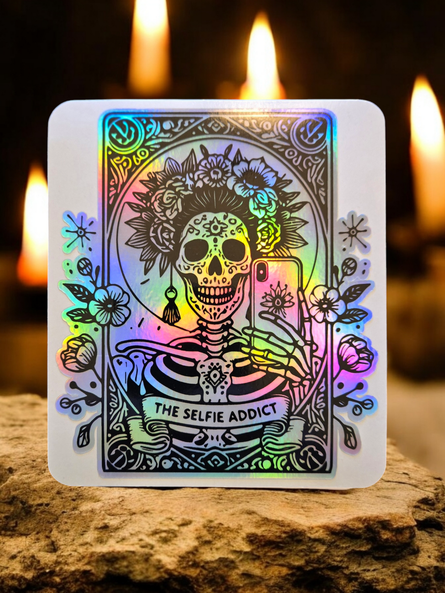 Holographic Funny/Sarcastic Tarot Card Stickers