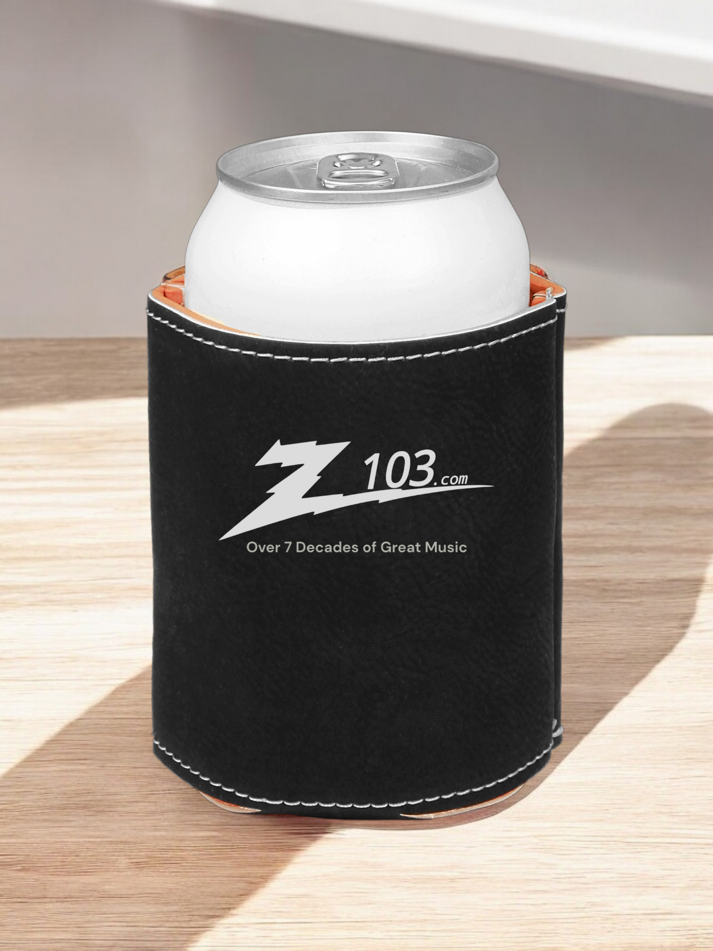 Z103 Leatherette Beer Can Koozie