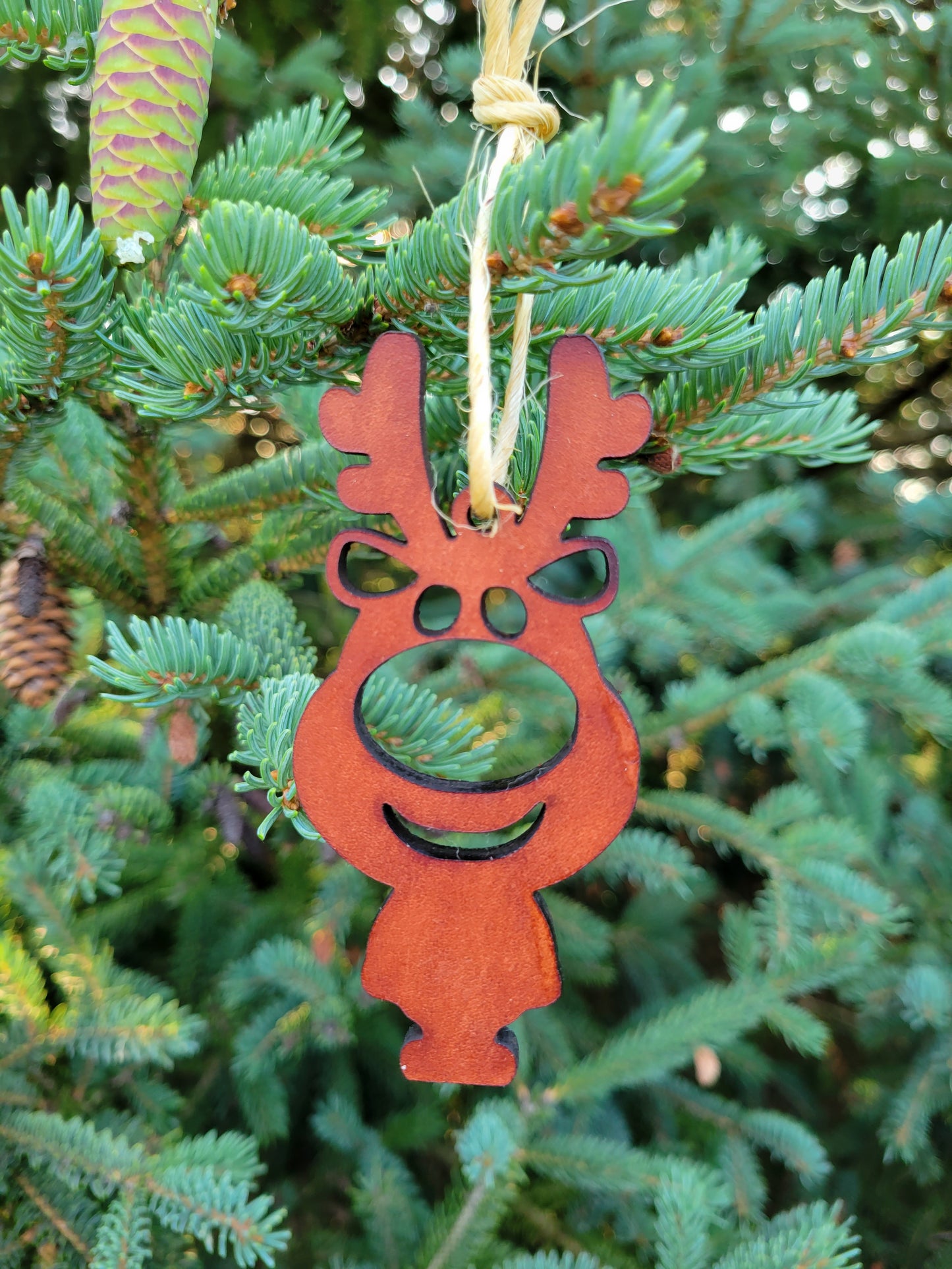 Moo-velous Reindeer Themed Christmas Ornaments