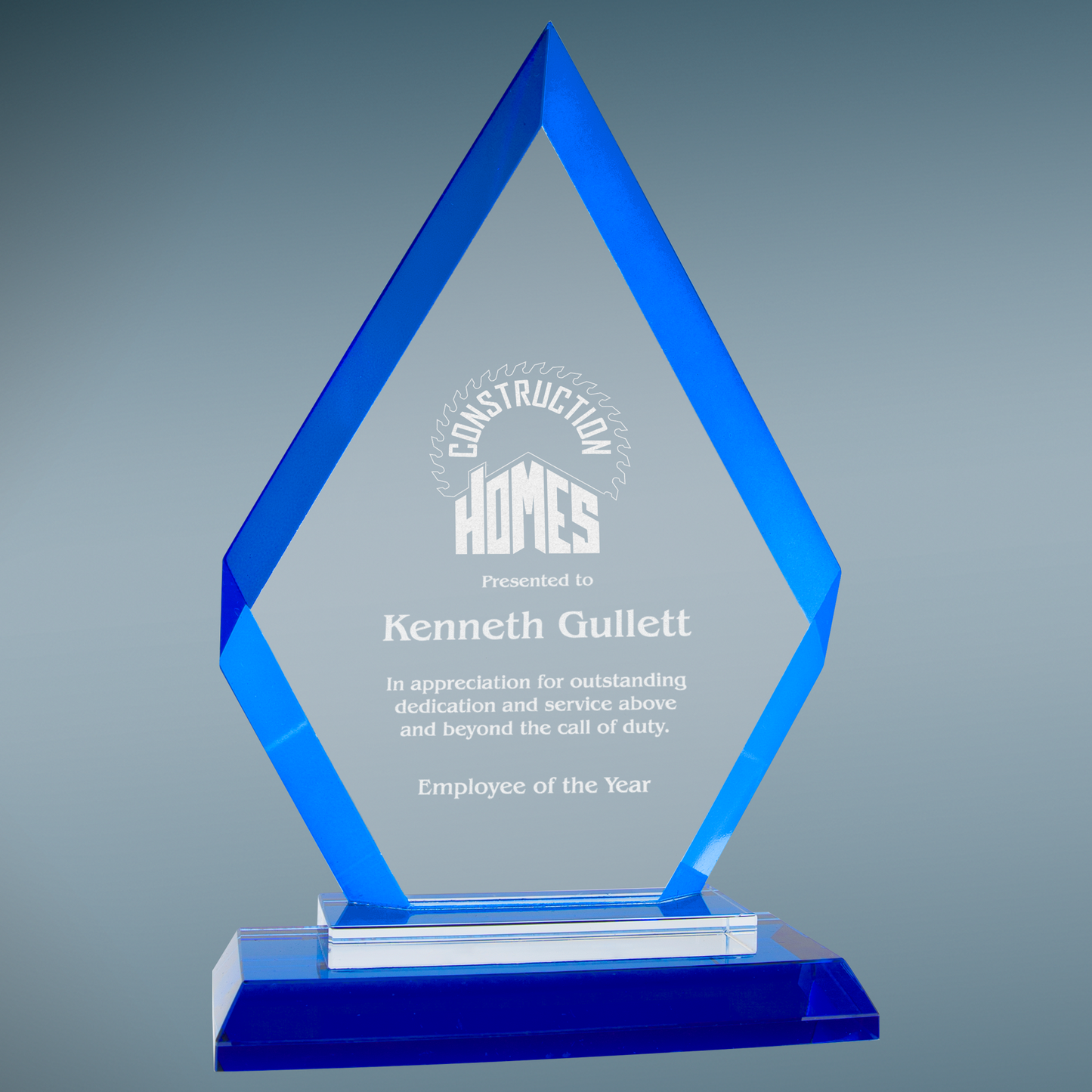 Custom Engraved Regal Glass Awards