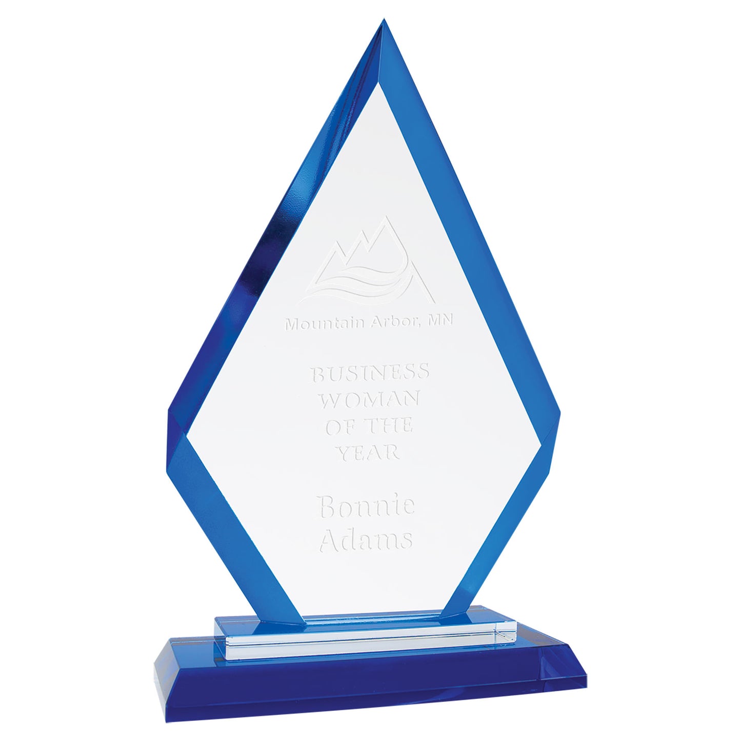 Custom Engraved Regal Glass Awards