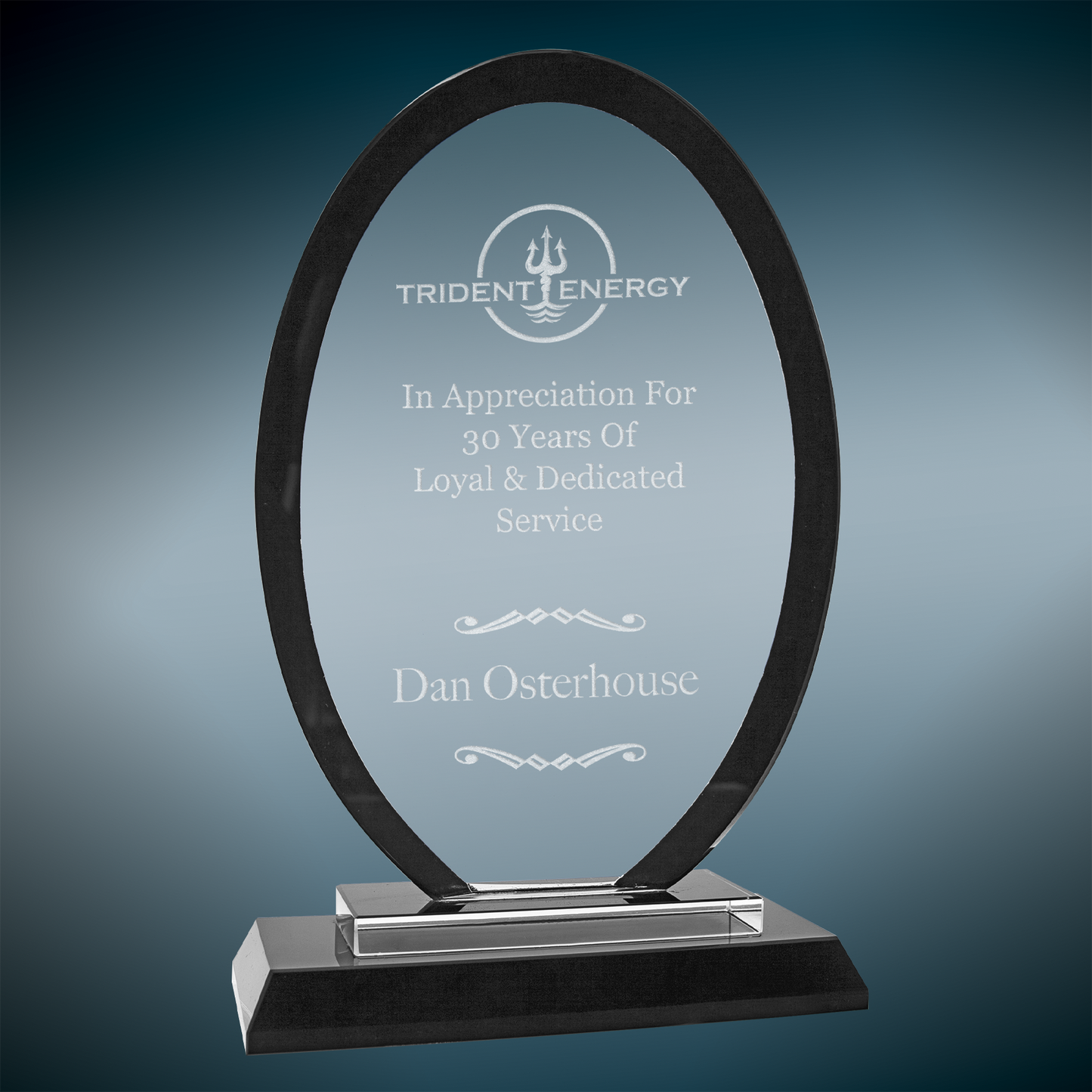 Custom Engraved Regal Glass Awards