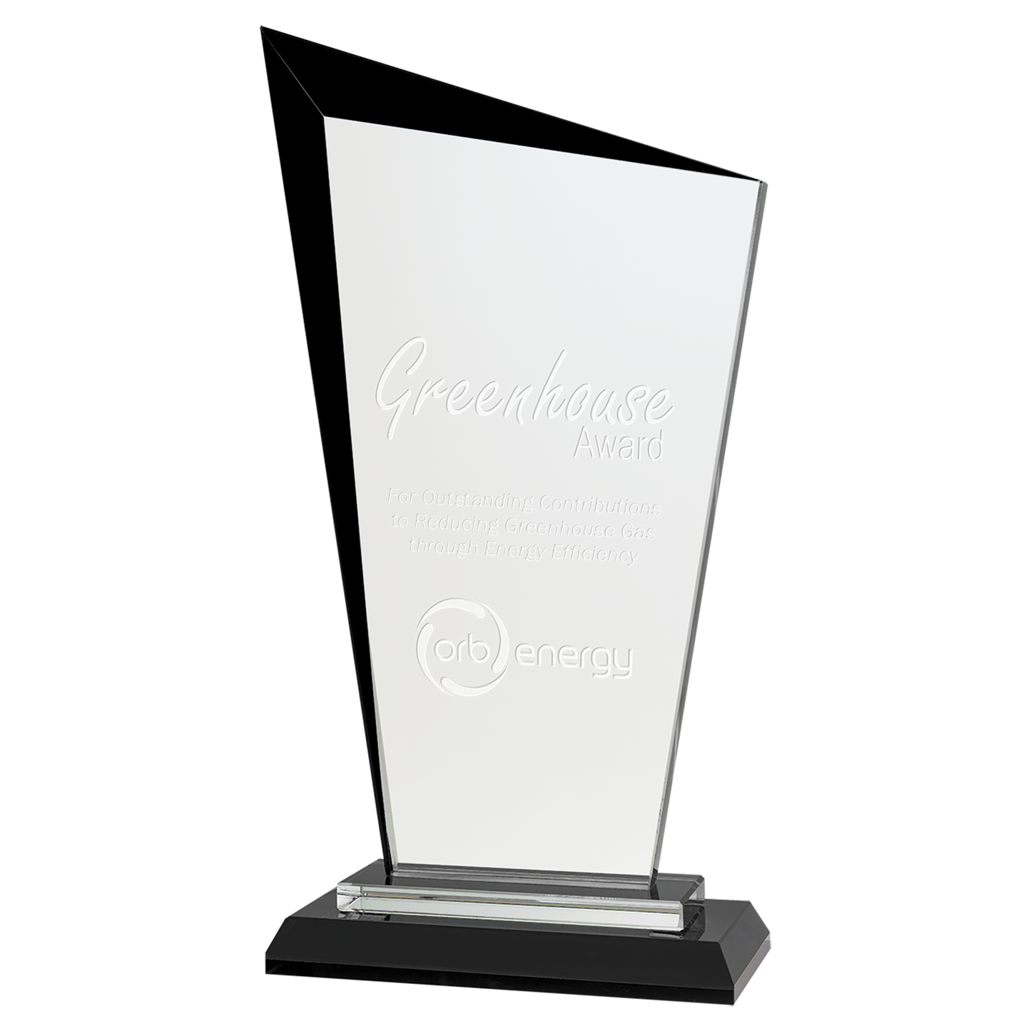 Custom Engraved Razor Glass Awards