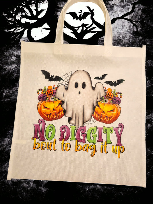 No Diggity trick or treat bag