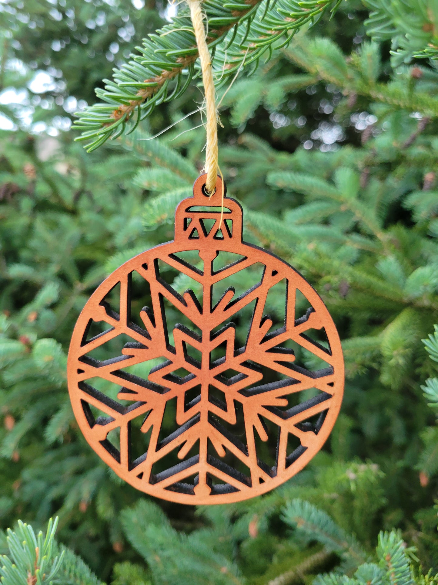 Moo-velous Snowflake Themed Christmas Ornaments