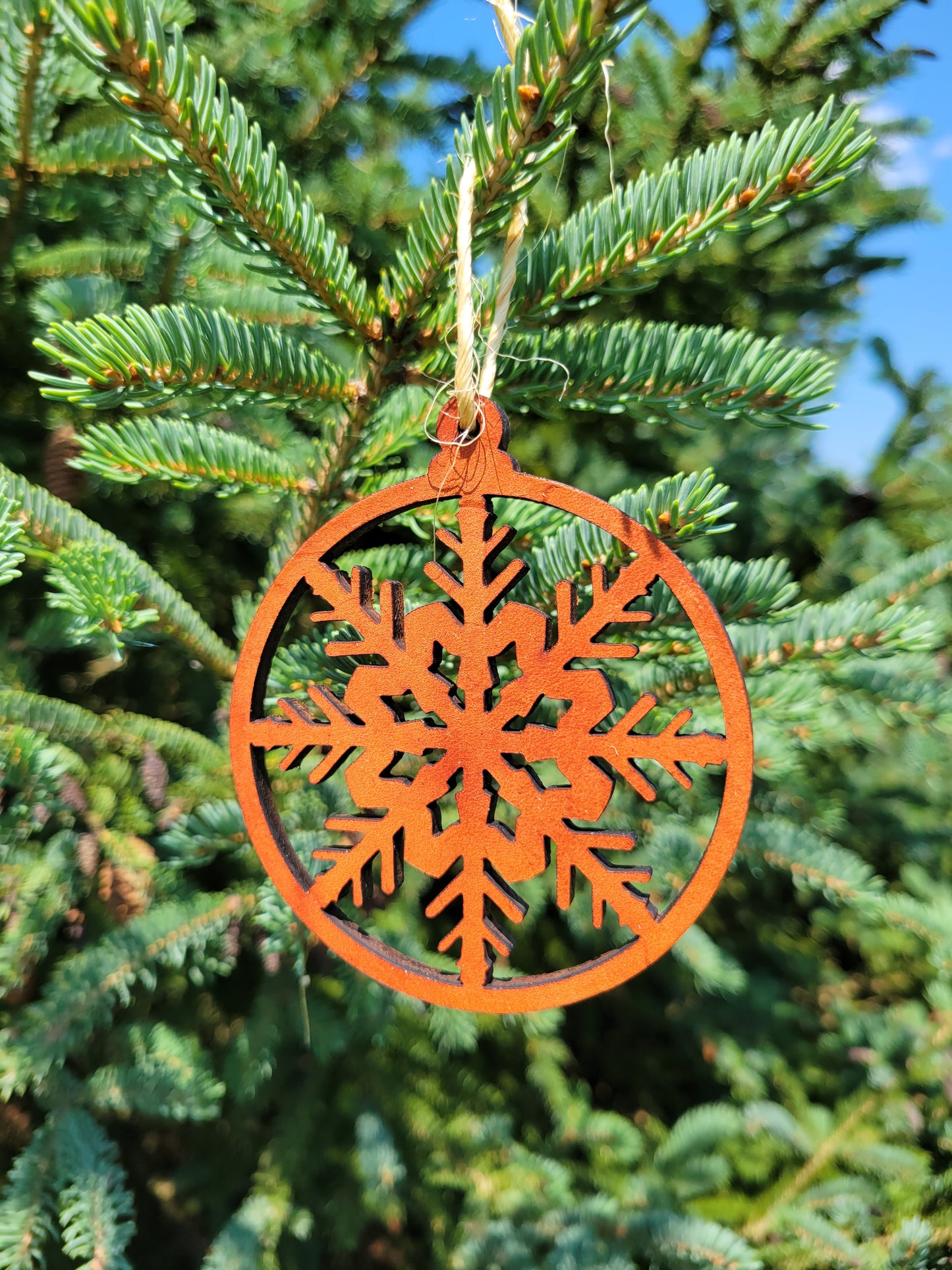 Moo-velous Snowflake Themed Christmas Ornaments