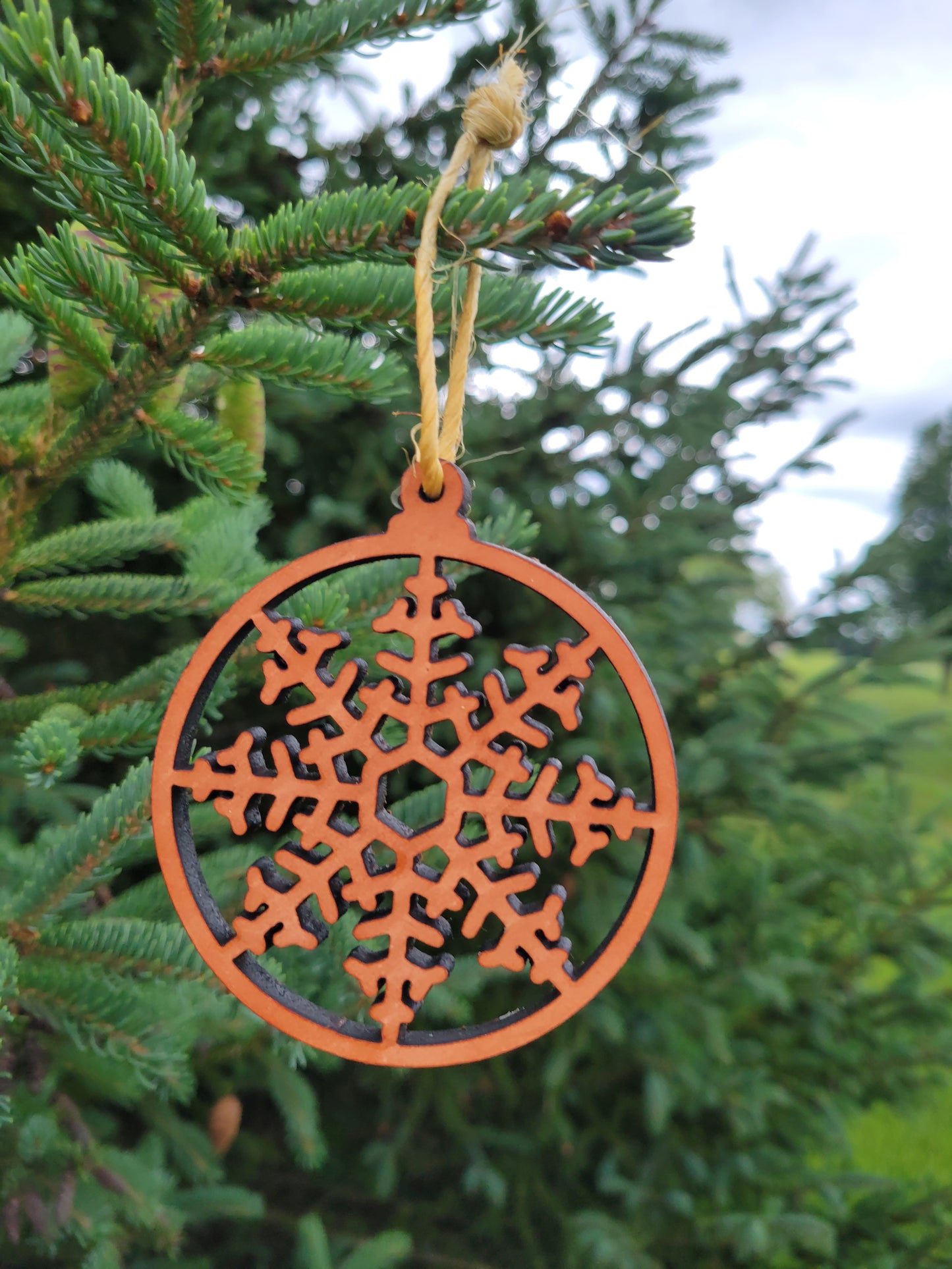 Moo-velous Snowflake Themed Christmas Ornaments