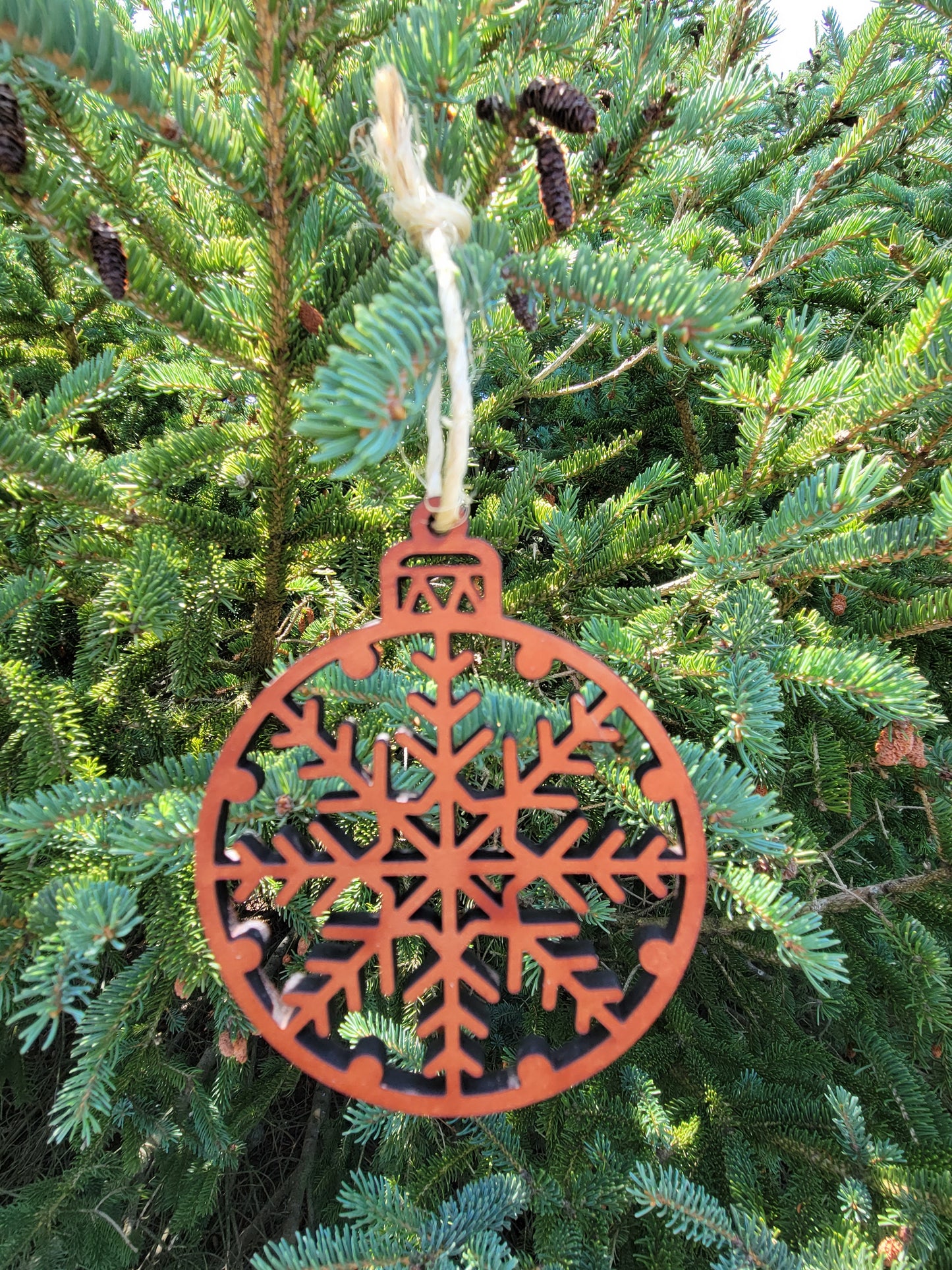 Moo-velous Snowflake Themed Christmas Ornaments