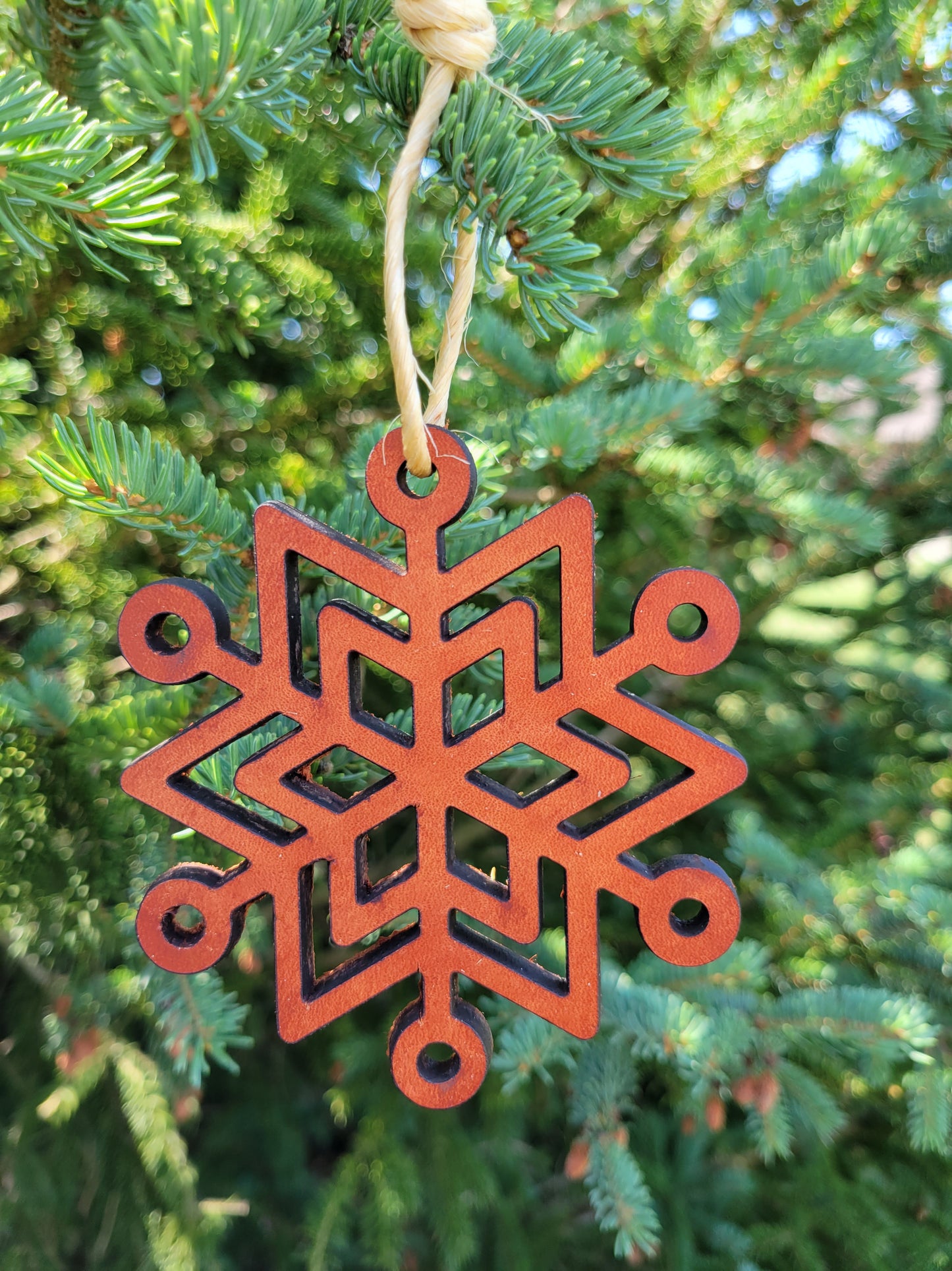 Moo-velous Fancy Snowflake Themed Christmas Ornaments