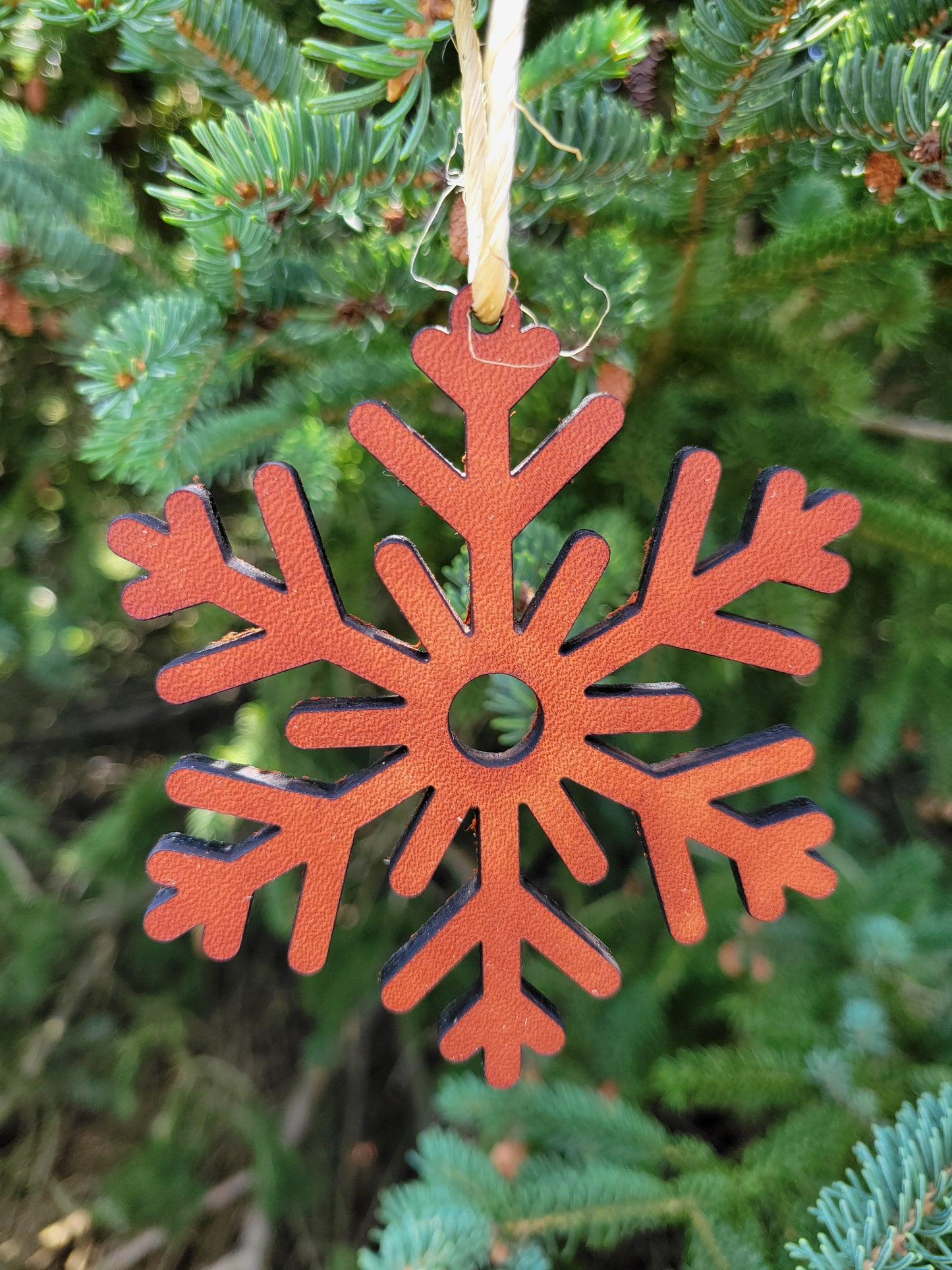 Moo-velous Fancy Snowflake Themed Christmas Ornaments