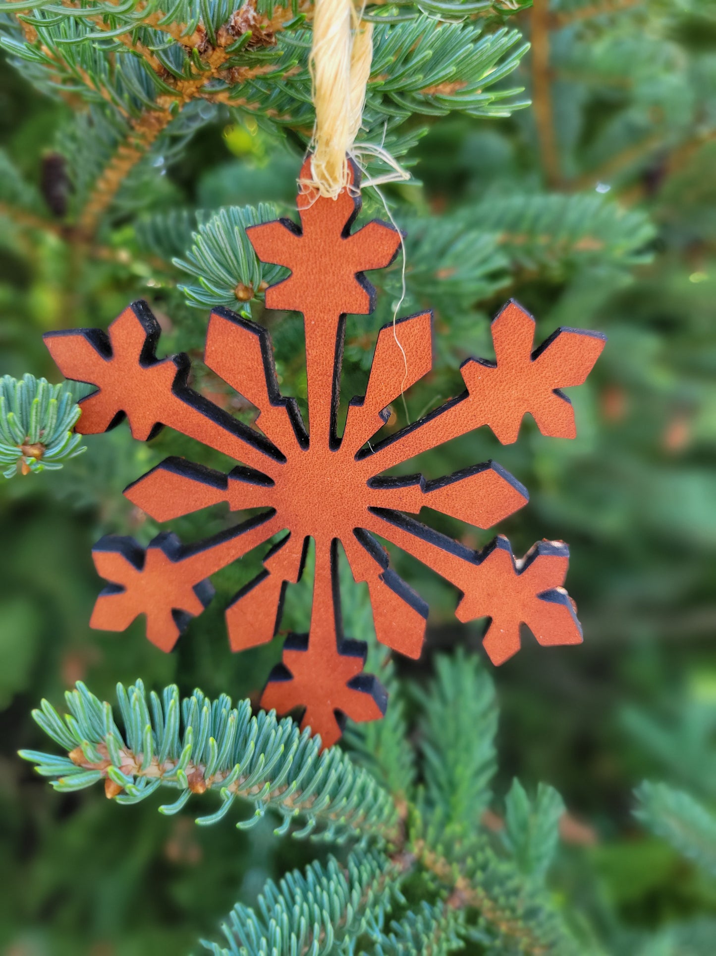 Moo-velous Fancy Snowflake Themed Christmas Ornaments