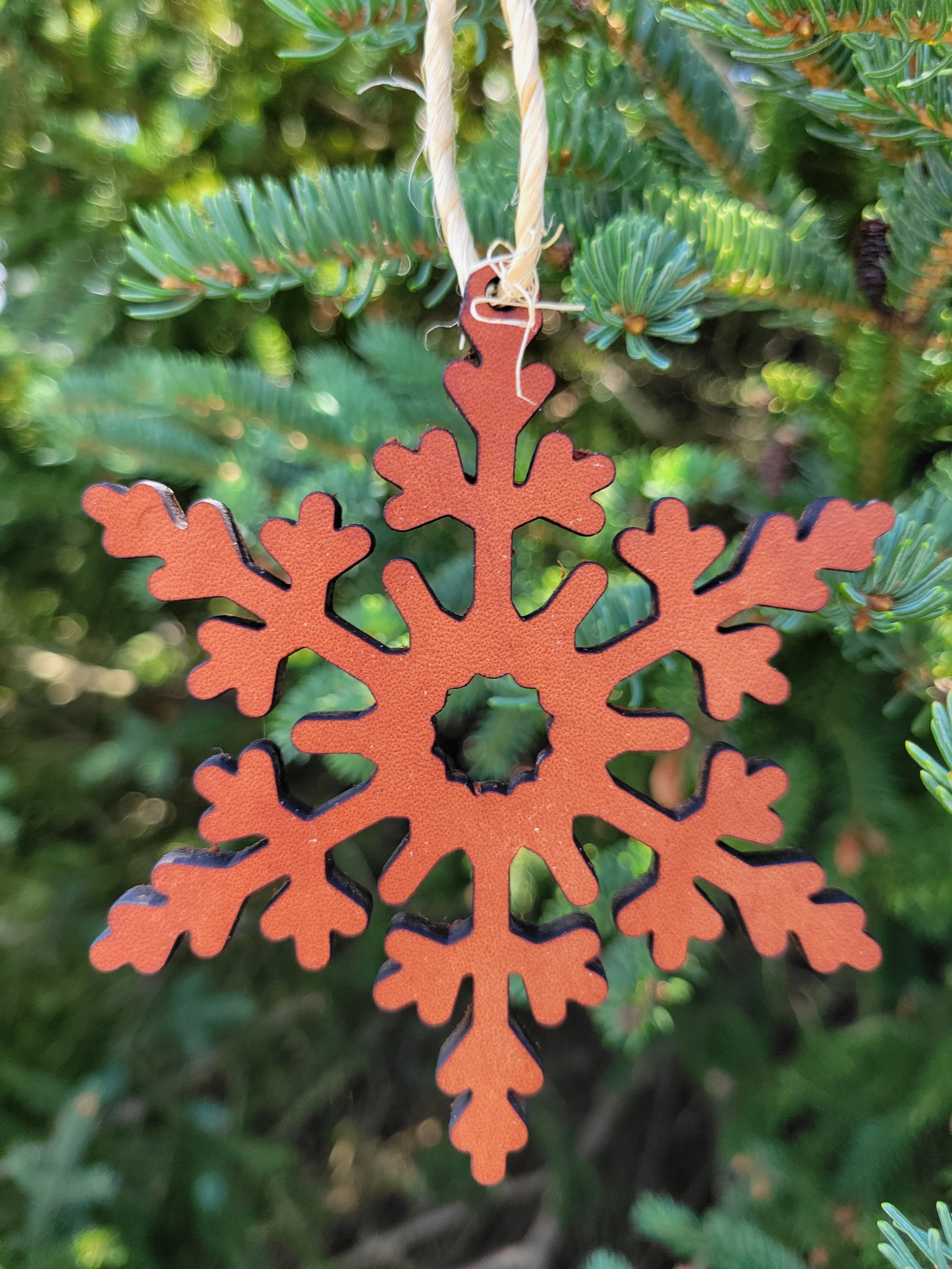 Moo-velous Fancy Snowflake Themed Christmas Ornaments