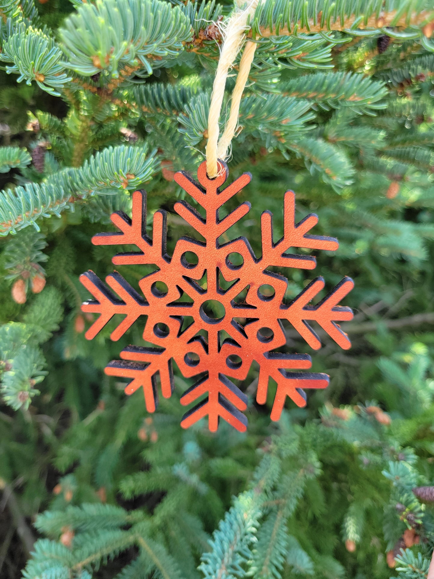 Moo-velous Fancy Snowflake Themed Christmas Ornaments