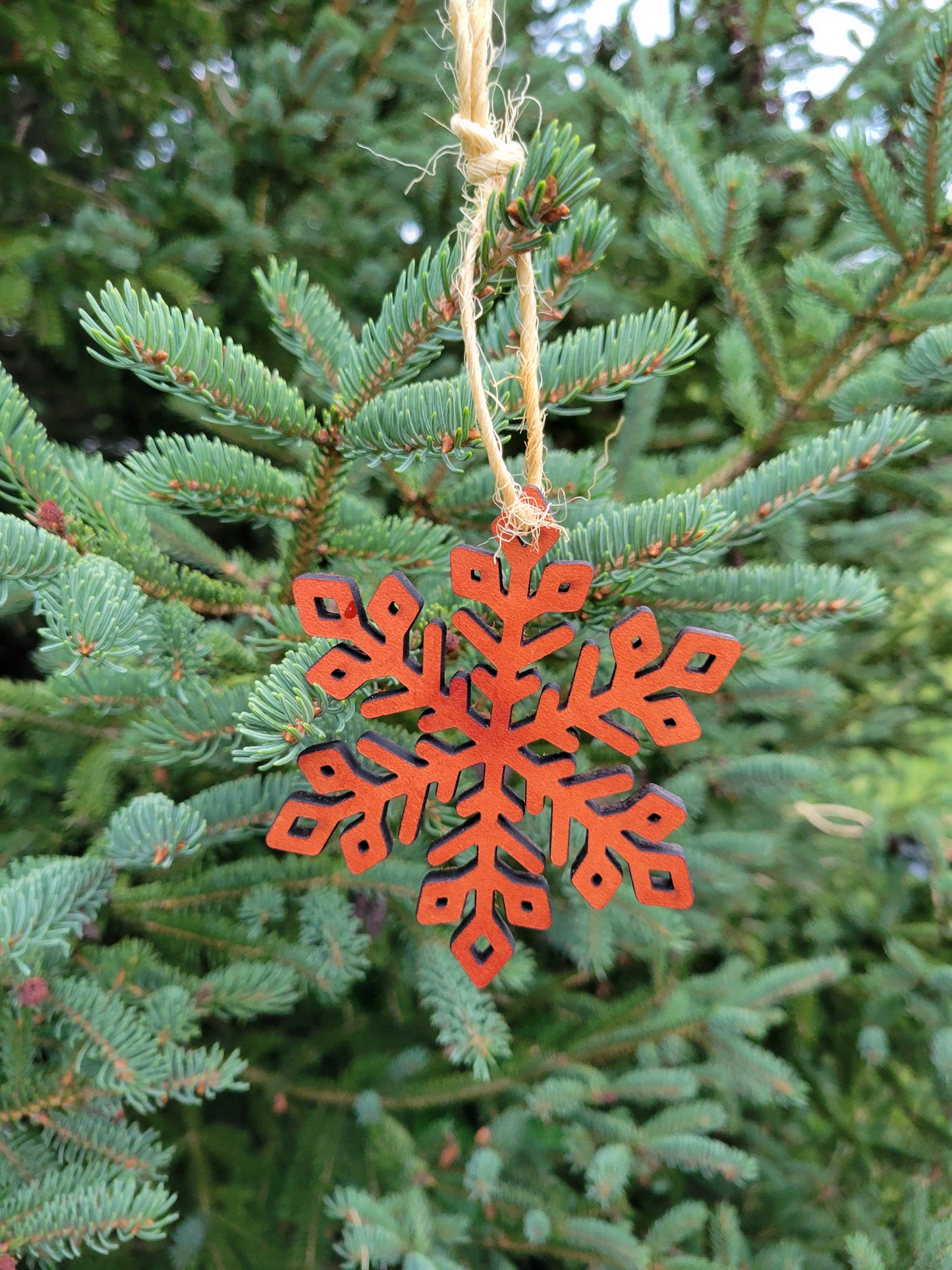 Moo-velous Fancy Snowflake Themed Christmas Ornaments