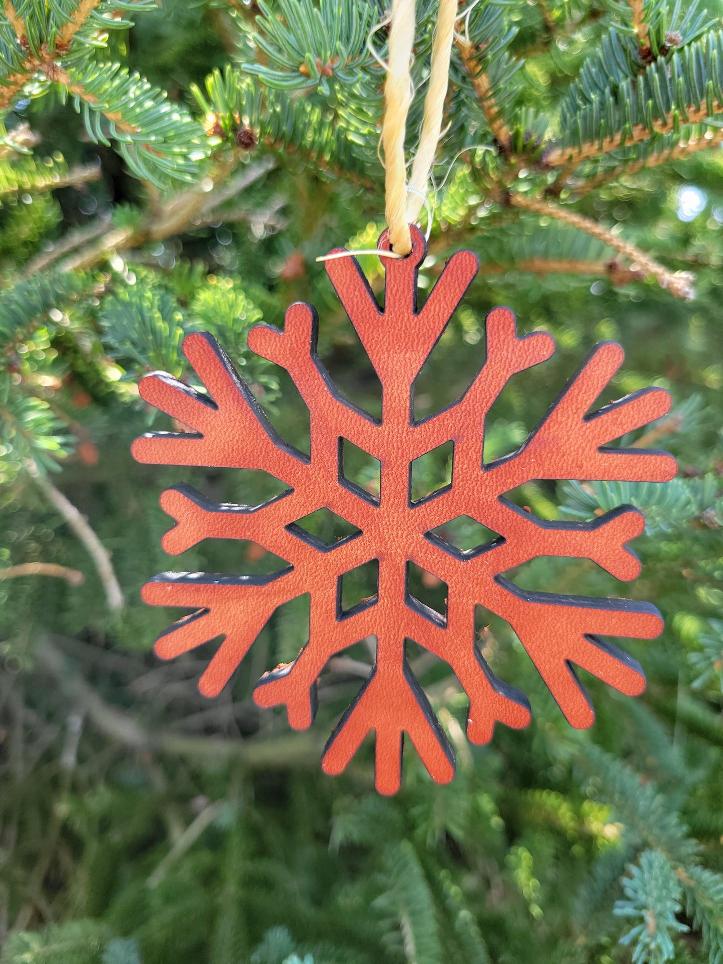 Moo-velous Fancy Snowflake Themed Christmas Ornaments