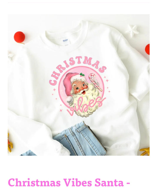 PINK SANTA VIBES DESIGN