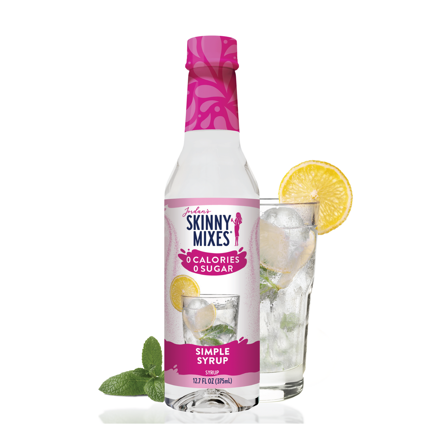 Sugar Free Simple Syrup - 375ml Bar Syrup Mixer