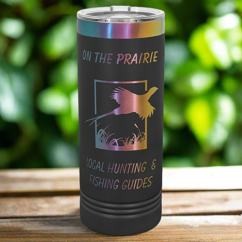 Custom Engraved 22oz Skinny Tumbler, "Polar Camel" Brand with Slider Lid