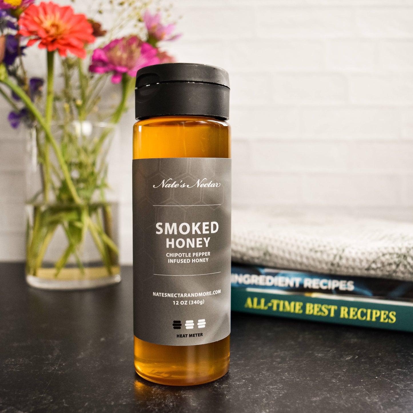 Smoked Honey, Plastic Squeeze Bottle 12oz